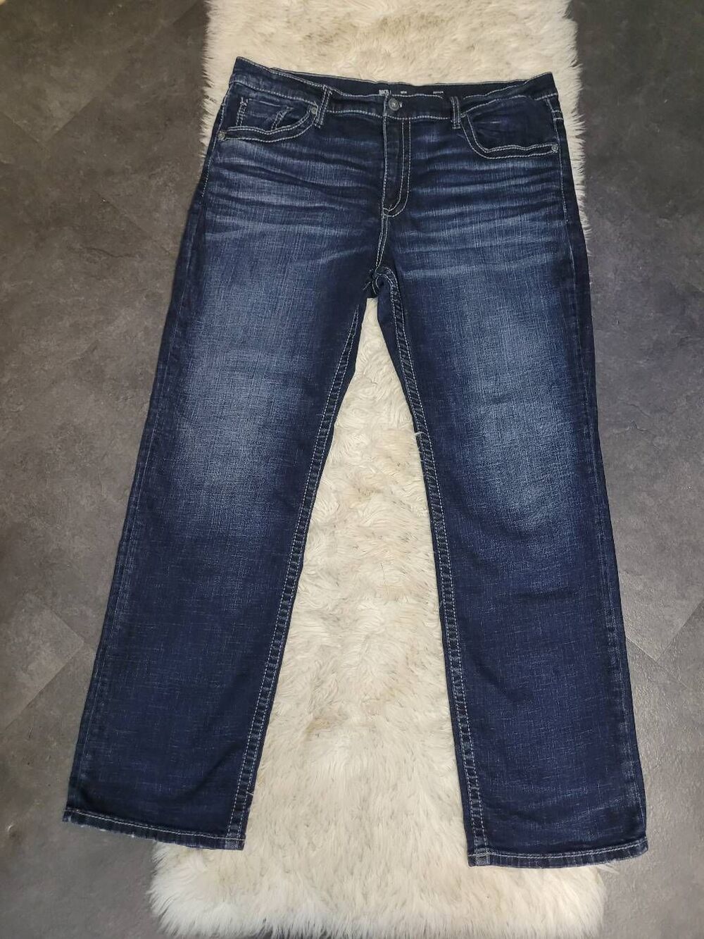 BKE Seth Stretch Bootcut Jeans, Men's 40x34